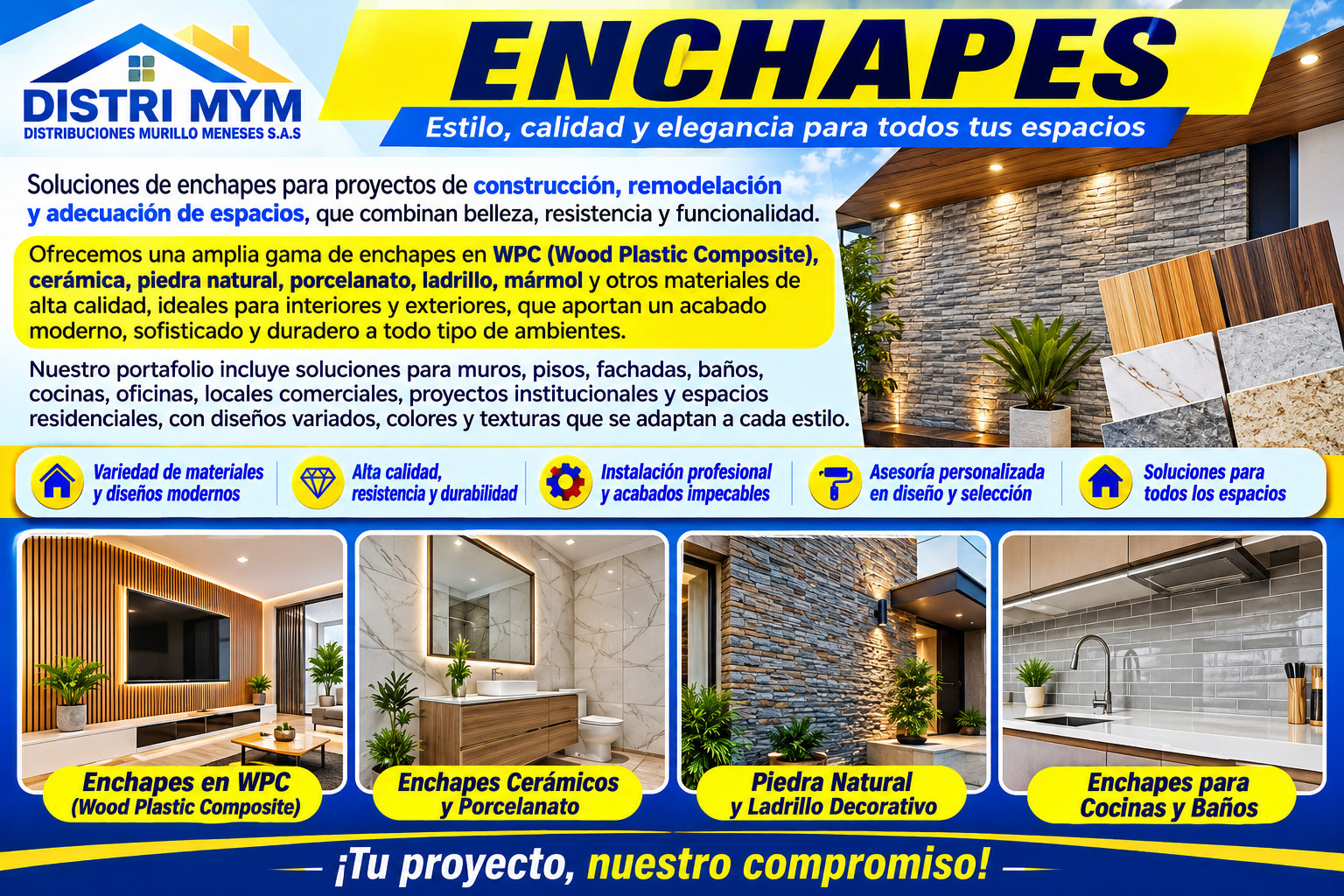 Enchapes y Acabados